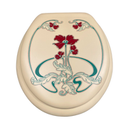 Cush'n Soft Elegant Red Poppy Padded Toilet Seat